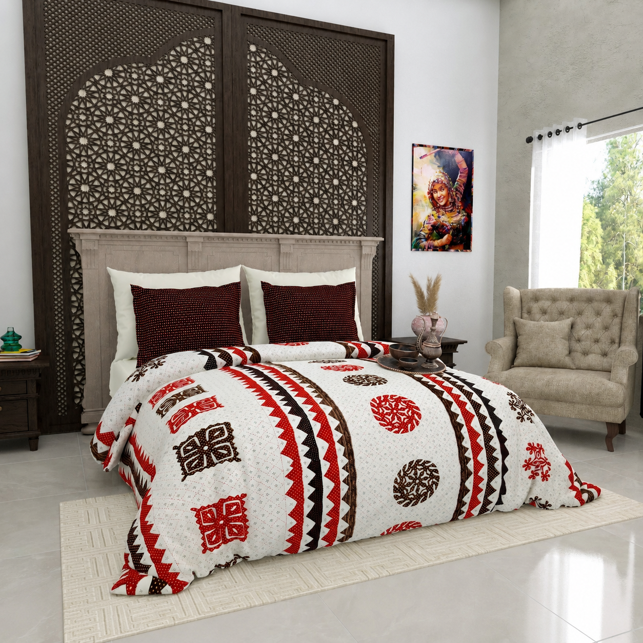 Aaramya Royal Heritage Stripes from the Heritage Weave Collection, featuring vibrant woven fabric with traditional striped pattern.
